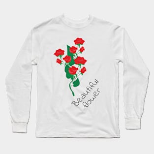 red rose Long Sleeve T-Shirt